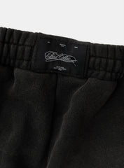 [w-pts25-086] Royal Classic Distressed 2-Way Curved Jogger Trousers - Black