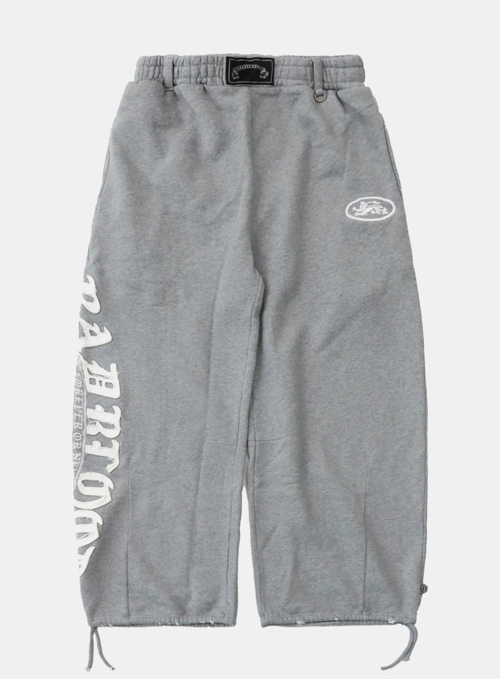 [w-pts25-057] Mystic Capsule 2-Way Curved Jogger Trousers - Medium Gray