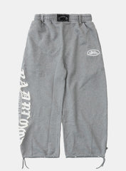 [w-pts25-057] Mystic Capsule 2-Way Curved Jogger Trousers - Medium Gray