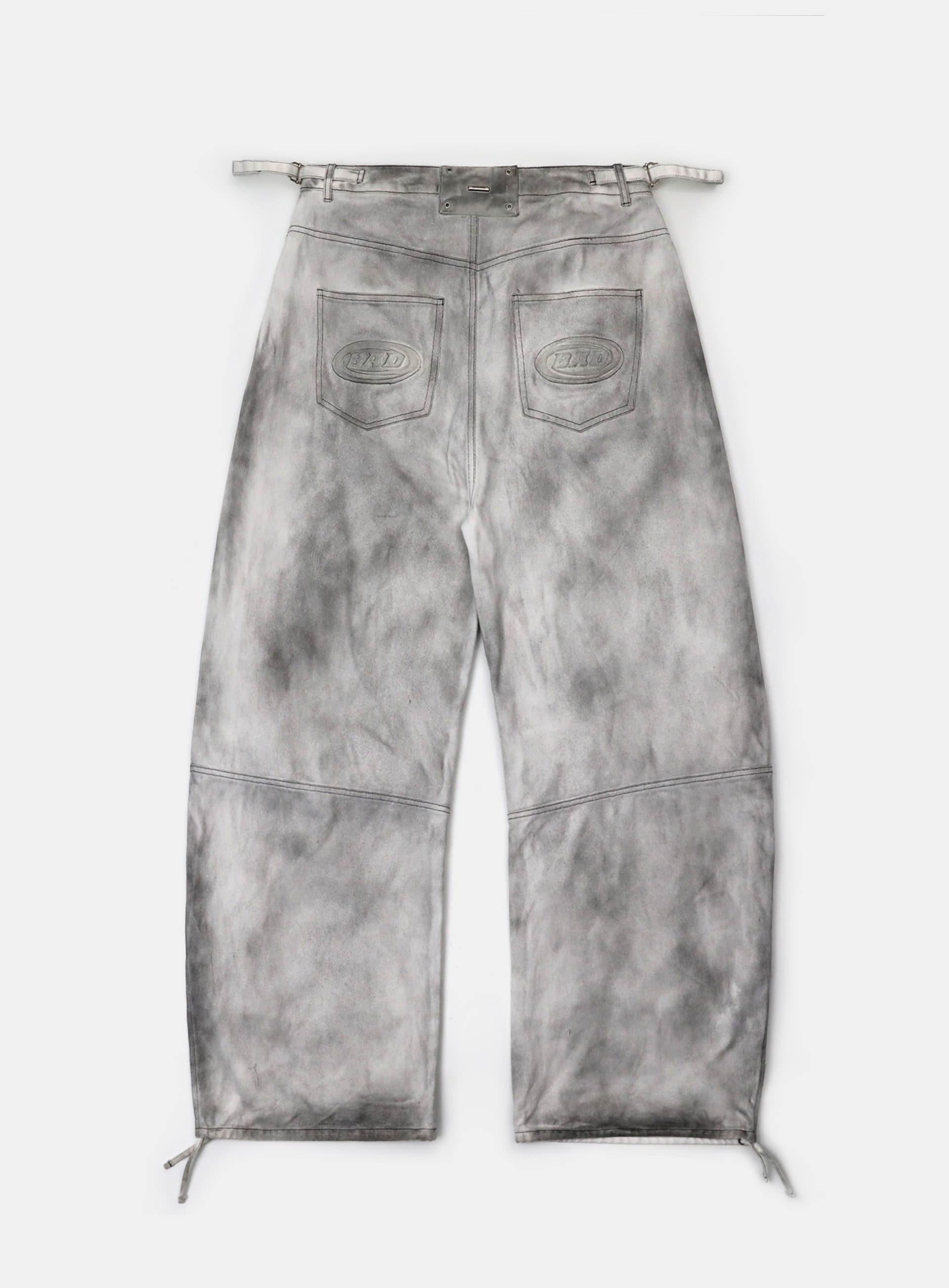 [w-pts25-029] Squad Convex Pants - Denim White