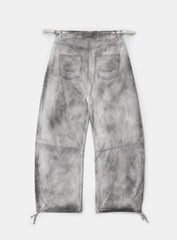 [w-pts25-029] Squad Convex Pants - Denim White