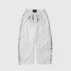 Dark Billy Nylon Curved Track Pants - White