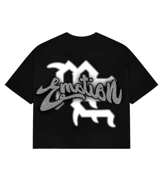 Mixed Emotions Cupid Cropped Tee Black Main Image