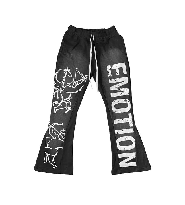 Mixed Emotions Cupid Flare Sweatpants Black Hover Image