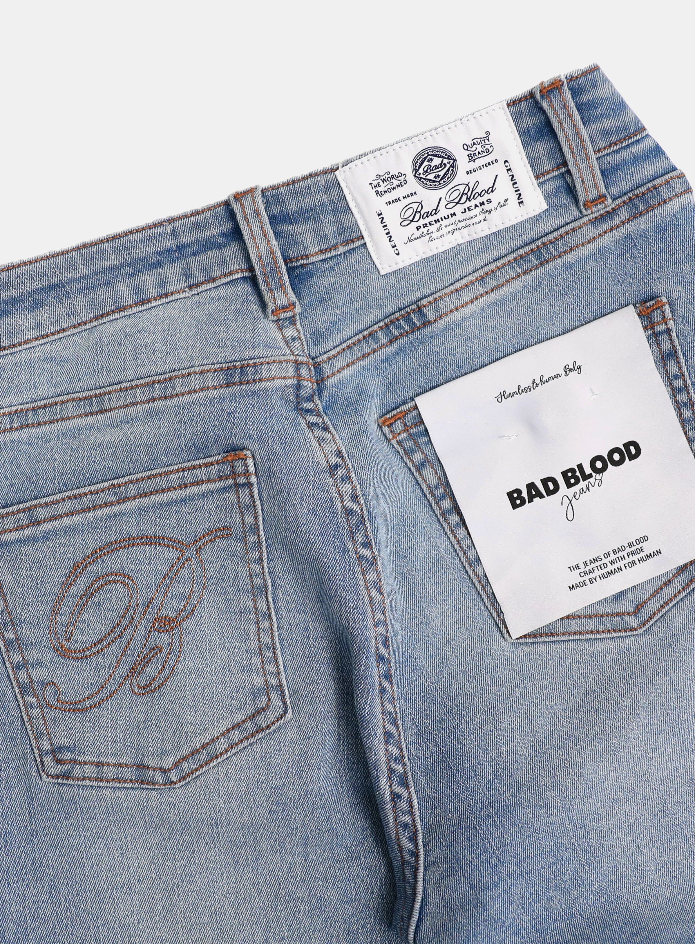 [w-jeans24-010] 0119 Low Rise Bootcut Jeans - Light Blue