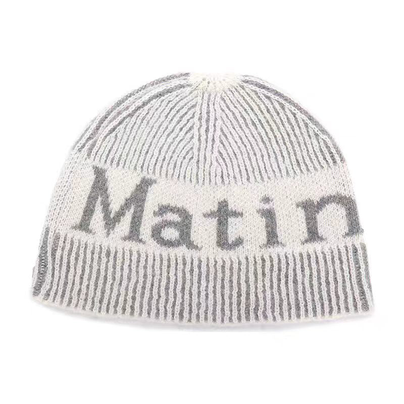 MatinKim Logo Knit Beanie Hat