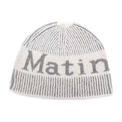 MatinKim Logo Knit Beanie Hat