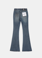 [w-jeans24-011] 0119 Low-rise boot cut jeans - Mid Blue