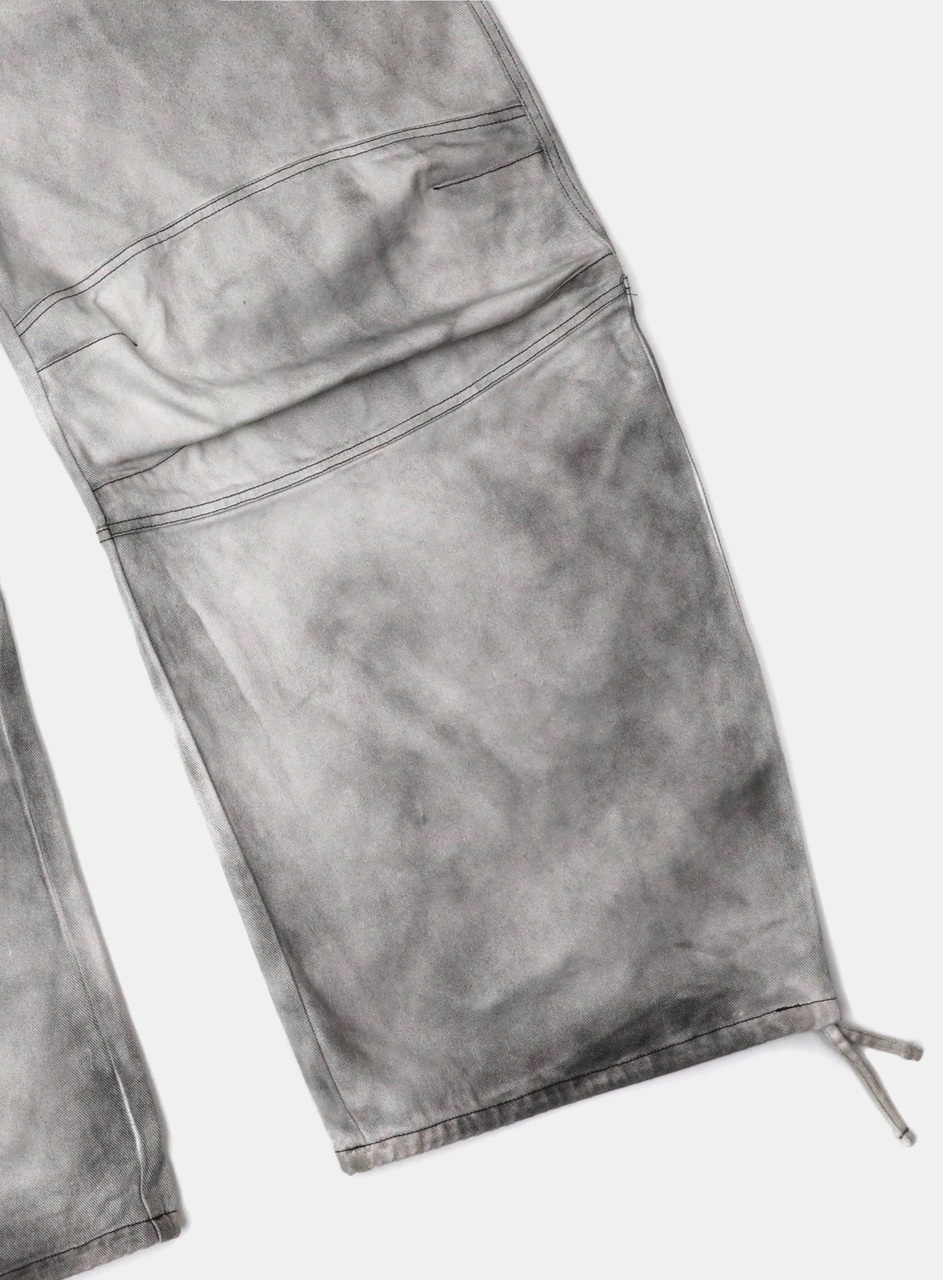 [w-pts25-029] Squad Convex Pants - Denim White