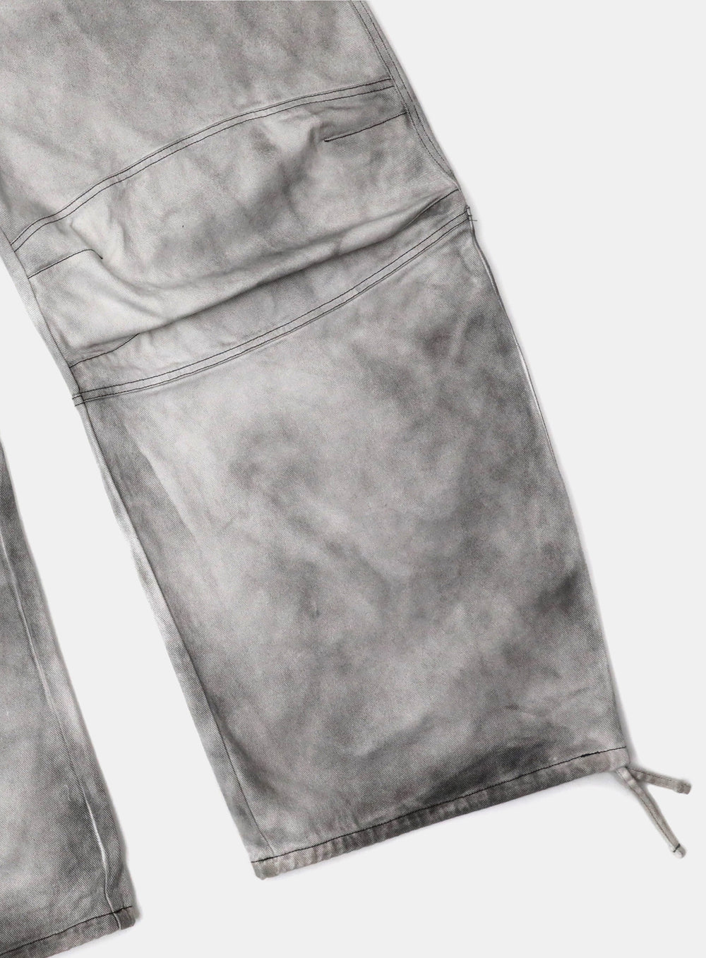 [w-pts25-029] Squad Convex Pants - Denim White