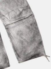 [w-pts25-029] Squad Convex Pants - Denim White