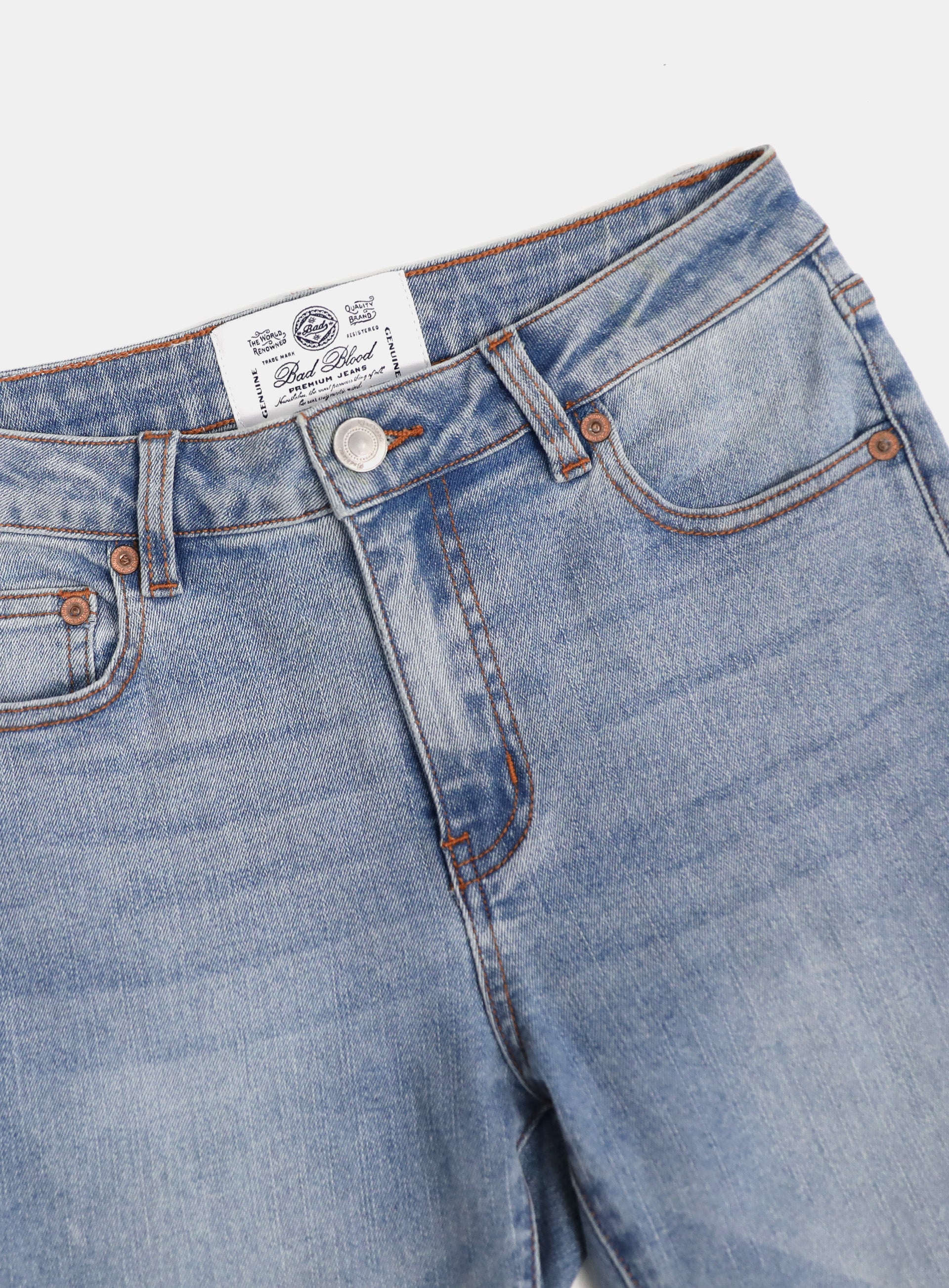 [w-jeans24-010] 0119 Low Rise Bootcut Jeans - Light Blue