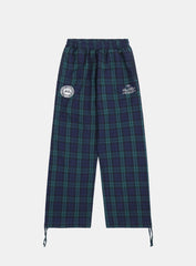 [w-pts25-007] Classic Check 2 Way Jogger Trousers - Green