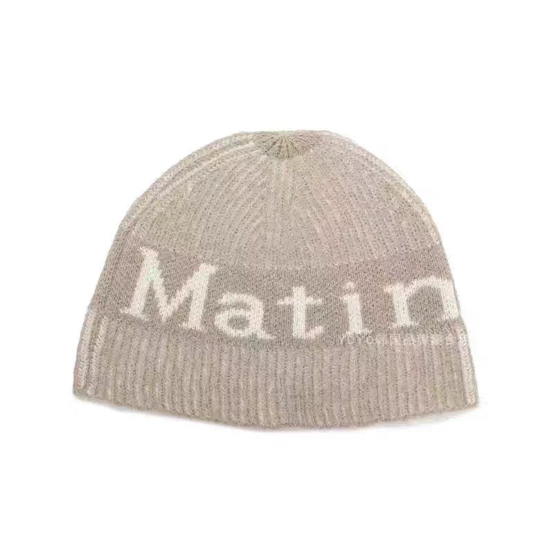 MatinKim Logo Knit Beanie Hat
