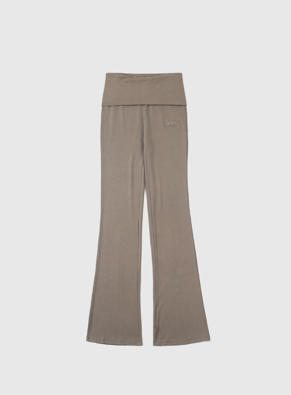 [w-pts24-058] Beyond Soft Fold Over Bootcut Pants - Tobacco