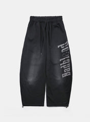 [w-pts24-082] Sun Faded 2 Jogger - Black