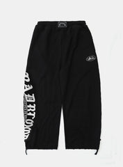 [w-pts25-059] Mystic Capsule 2-Way Curved Jogger Trousers - Black/White