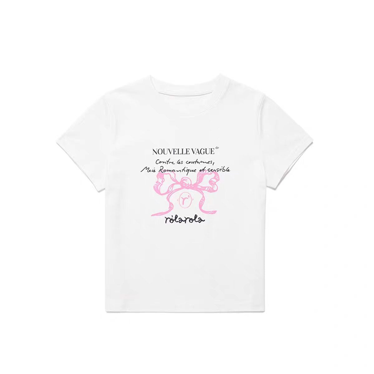 ROLAROLA Bow Crop T-Shirt
