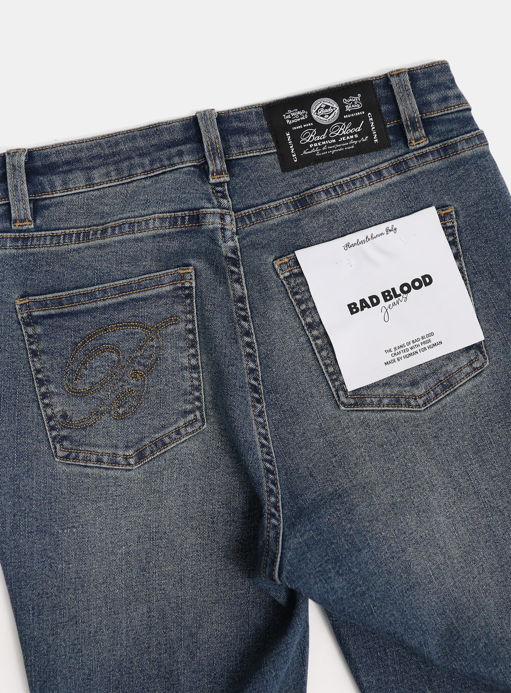 [w-jeans24-011] 0119 Low-rise boot cut jeans - Mid Blue