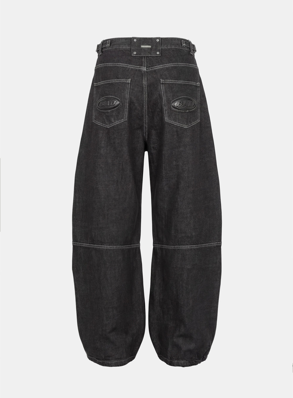 [w-pts25-030] Squad Convex Pants - Denim Black