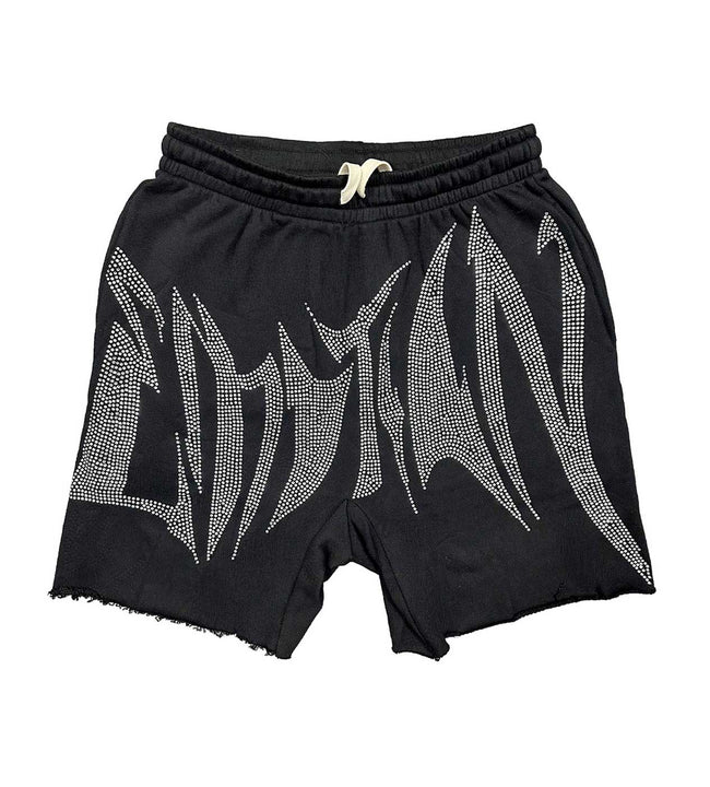 Mixed Emotions Wild Rhinestone Shorts Black Hover Image
